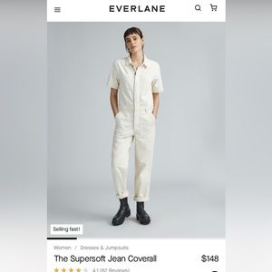 Everlane Supersoft Denim Jumpsuit (women’s 16)